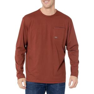 ARIAT Men’s Rebar Workman Full Coverage T-Shirt, Cherry Mahogany/Light Grey, Size Small