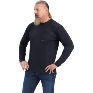 ARIAT Mens Rebar Workman Reflective Flag Graphic T-Shirt(Black)