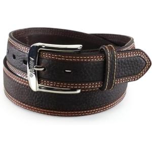 ARIAT Men’s Two-Tone Oiled Leather Belt with Reinforced Holes(Brown)