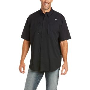 ARIAT Men’s Venttek Newsboy Blue Shirt Blue(Black)