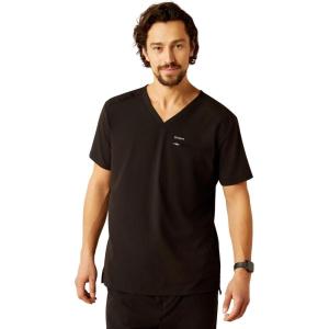 ARIAT Men’s Whitman Two Pocket Scrub Top(Black)
