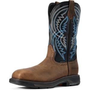 ARIAT Men’s Workhog Xt Coil Wide Square Toe Carbon Toe Work Boot(Earth/Twilight)