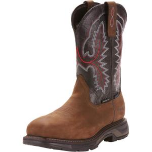ARIAT Men’s Workhog Xt Coil Wide Square Toe Carbon Toe Work Boot(Oiled Dark Brown/Black)