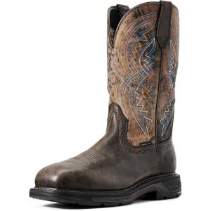 ARIAT Men’s Workhog Xt Coil Wide Square Toe Carbon Toe Work Boot(Woodsmoke)