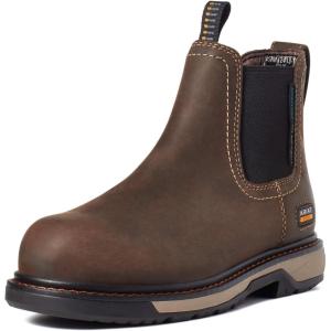 ARIAT Riveter Chelsea H2O CSA CT Womens Slip On(Dark Brown)