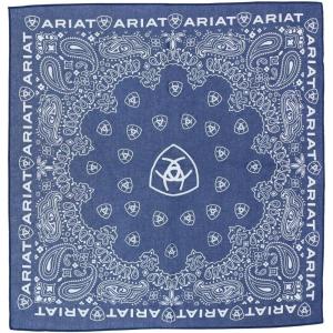 ARIAT Western Cotton Bandana(Navy)