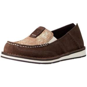 ARIAT Women’s Cruiser Sneaker(Azteca Suede/Metallic Copper Floral)
