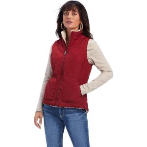 ARIAT Women’s Dillon Reversible Insulated Vest, Rouge Red(Rouge Red)