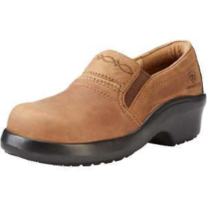 ARIAT Women’s Expert Safety Clog Composite Toe(Brown)