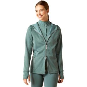 ARIAT Women’s Lumina Full Zip Hoodie(Silver Pine)