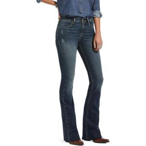 ARIAT Womens Premium High Rise Flare Jean(Blue)