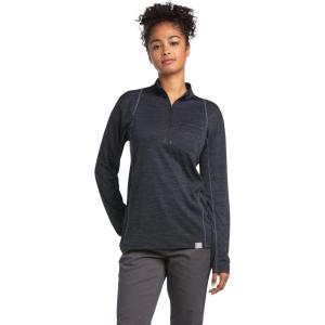 ARIAT Womens Rebar Evolution 1/2 Zip Top(Black)
