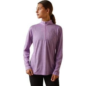 ARIAT Womens Rebar Evolution 1/2 Zip Top(Paisley Purple)