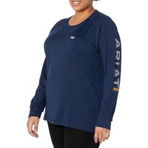 ARIAT Womens Rebar Heat Fighter T-Shirt(Navy Eclipse)
