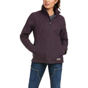 ARIAT Women’s Rebar Stretch Canvas Softshell Jacket(Plum Perfect)