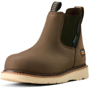 ARIAT Women’s Rebar Wedge Chelsea Waterproof Composite Toe Work Boot(Grey)