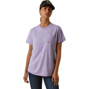 ARIAT Women’s Rebar Workman Graphic Logo T-Shirt(Lavender)