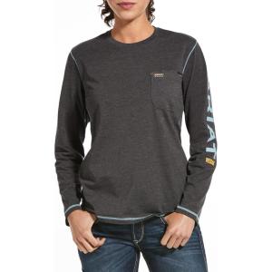 ARIAT Womens Rebar Workman Logo T-Shirt(Blue Lake)