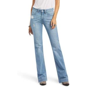 ARIAT Womens Slim Trouser Ella Wide Leg(Light Blue)