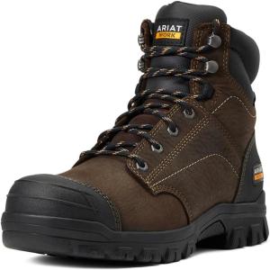 ARIAT Women’s Treadfast 6″ Waterproof Work Boot(Dark Brown)