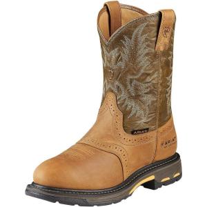 ARIAT Workhog Wellington H2O CT Mens Boot(Aged Bark/Army Green)