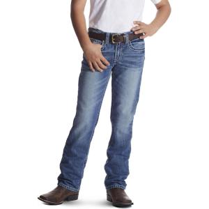 ARIAT boys B5 Slim Charger Stackable Straight Leg Jean(Charger Dakota)
