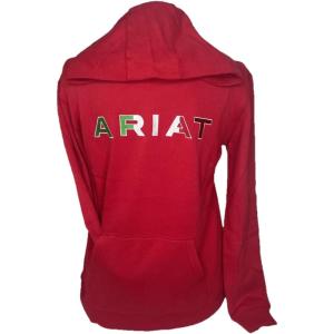 ARIAT boys Mexico Hoodie(Red Indpdt Smu)