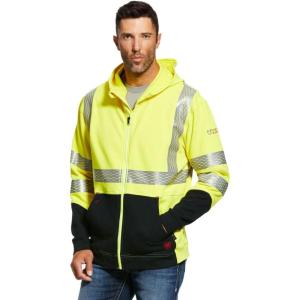 ARIAT mens Fr Hi-vis Full Zip Hoodie(High_viz_yellow)