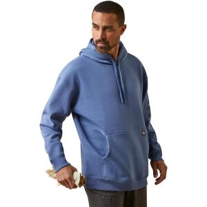 ARIAT mens Logo Hoodie(Coastal Fjord)
