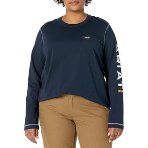 ARIAT mens Rebar Workman Logo T-shirt(Navy)