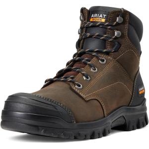 ARIAT mens Treadfast 6″ Waterproof Work Boot(Dark Brown)