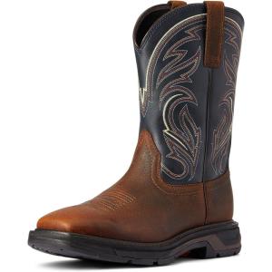 ARIAT mens Workhog Xt Cottonwood Work Boot(Brown Oiled Rowdy/Midnight Blue)