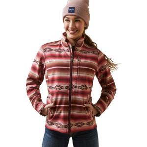 ARIAT womens New Team Softshell Print Jacket(Blushing Serape)