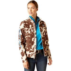 ARIAT womens New Team Softshell Print Jacket(Pony)