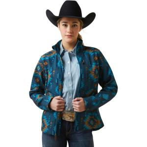 ARIAT womens New Team Softshell Print Jacket(Sioux Falls)