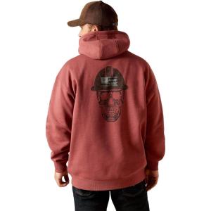 ARIAT womens Rebar Roughneck Pullover Hoodie(Roan Rouge Heather)