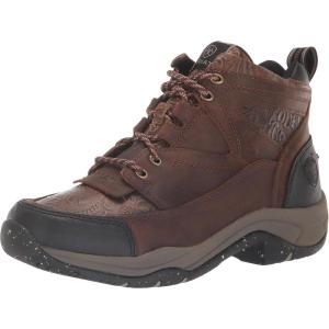 ARIAT womens Terrain Eco Boot(Distressed Brown/Brown Floral Emboss)