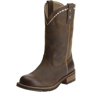 ARIAT womens Unbridled Roper Western Boot(Distressed Brown)