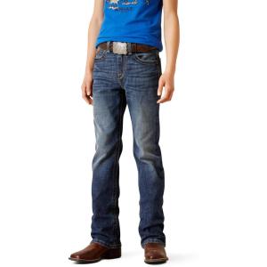Ariat Boy’s B4 Relaxed Boundary Bootcut Jeans(Denali)