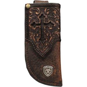 Ariat Cutout Cross Leather Knife Sheath