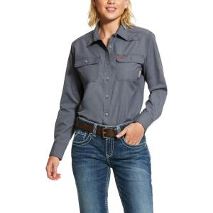Ariat FR Woman’s Featherlight Work Shirt(Gunmetal)