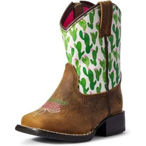 Ariat Lil’ Stompers Briar Boots for Toddlers (Sizes 4-7) – A441002402(Brown/Cactus (Anaheim))