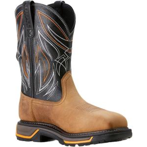 Ariat Men’s Big Rig BOA Waterproof Composite Toe Work Boot, Natural Tan/Black, 11.5 Extra Wide