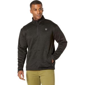 Ariat Men’s Caldwell Logo 1/4 Zip Sweater(Charcoal Cav Smu)