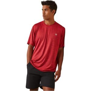 Ariat Men’s Charger Basic Tee(Crimson Glory)