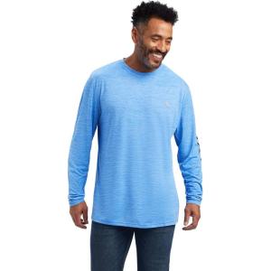 Ariat Men’s Charger Logo T-Shirt(Aegean Blue)