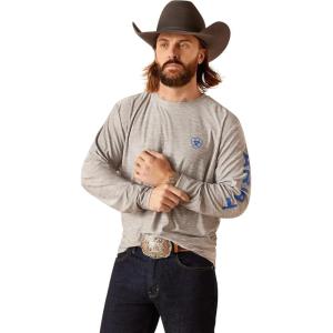 Ariat Men’s Charger Logo T-Shirt(Grey)