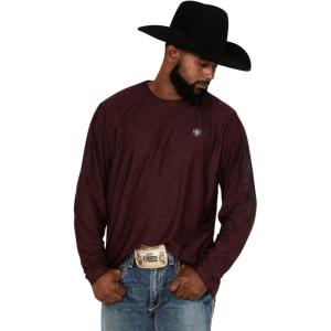 Ariat Men’s Charger Logo T-Shirt(Malbec Heather)