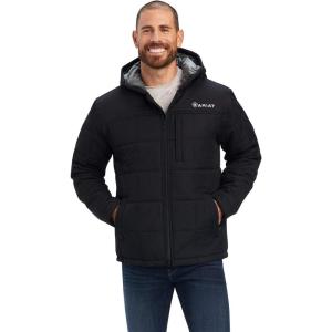 Ariat Men’s Crius Hooded Insulated Jacket(Black)