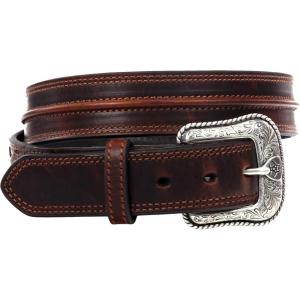Ariat Men’s Distressed Leather Western Belt(Distressed Brown)